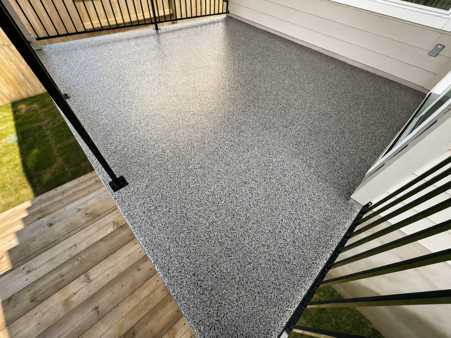 Polyaspartic patio coating Austin TX