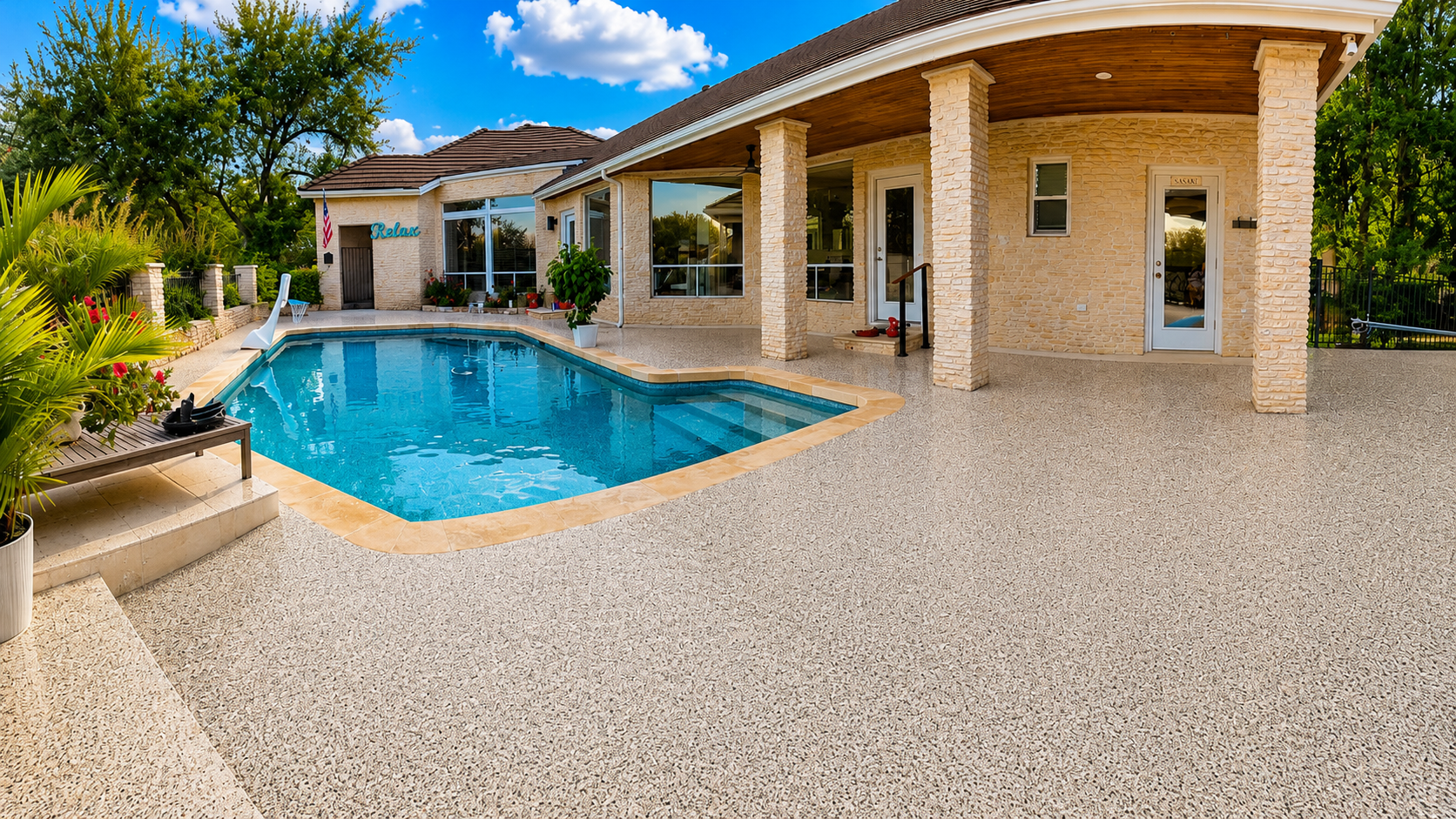 Pool deck epoxy coating Austin TX